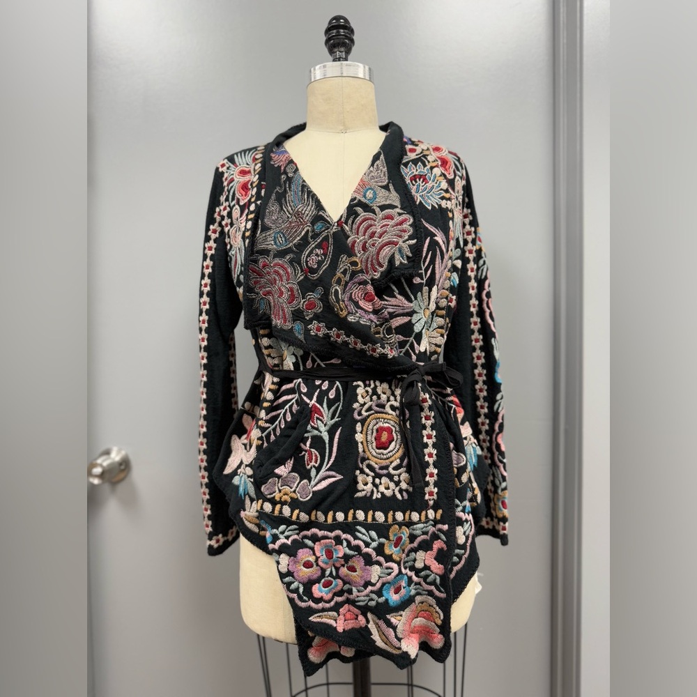 Johnny Was Loistin Wrap w/ tie back Jacket